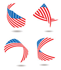 Image showing us flag ribbon