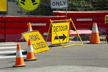 Image showing Road Construction detour