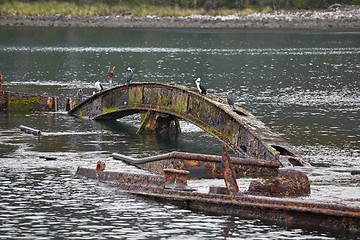 Image showing Shipwreck in the water