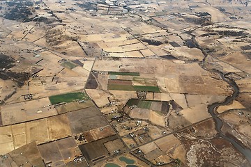 Image showing Cultivated Fileds from above