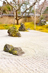 Image showing Beautiful rock garden during autumn in Matsushima