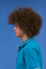 Image showing Man with funky hairstyle