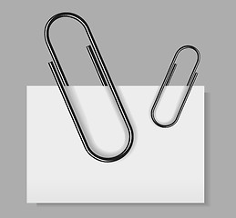 Image showing Paper clip vector illustration