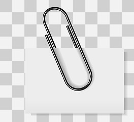 Image showing Paper clip vector illustration