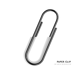 Image showing Paper clip vector illustration