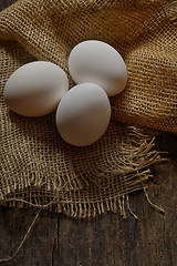 Image showing Fresh farm eggs 