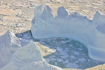 Image showing melting ice over the Greenland