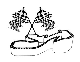 Image showing Driving racing circuit
