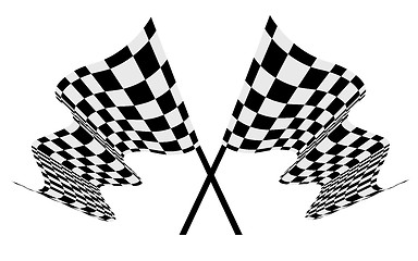 Image showing Checkered race flag.