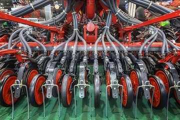 Image showing Closeup photo of an agricultural watering equipment