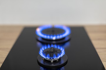 Image showing Gas burner in the kitchen