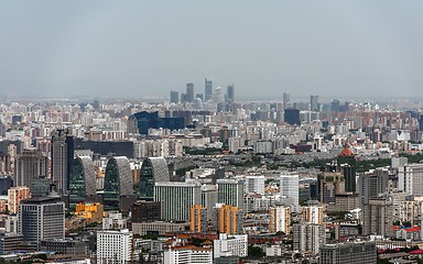 Image showing Beijing from above aerial shot