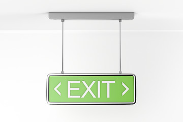 Image showing Emergency exit sign