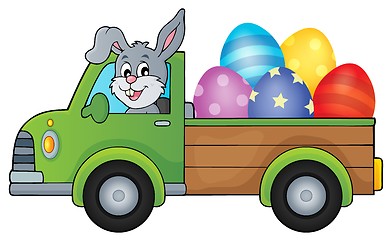 Image showing Truck with Easter eggs theme image 1