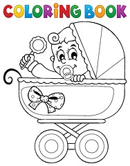 Image showing Coloring book baby theme image 5