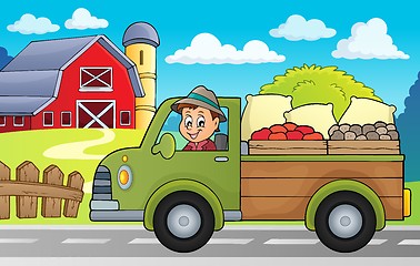 Image showing Farm truck theme image 3