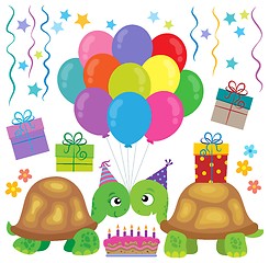 Image showing Party turtles theme image 1