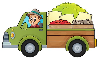 Image showing Farm truck theme image 1