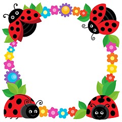 Image showing Stylized ladybugs theme image 2