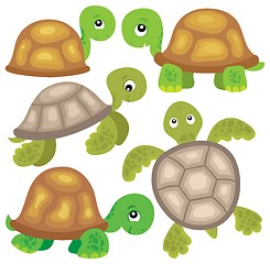 Image showing Stylized turtles theme image 1