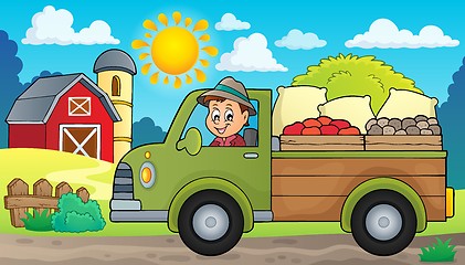 Image showing Farm truck theme image 2