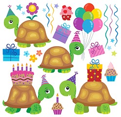 Image showing Party turtles theme image 2