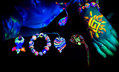 Image showing Fluorescent Bijouterie And Jewelry
