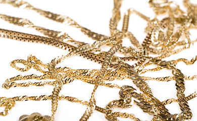 Image showing Gold chains