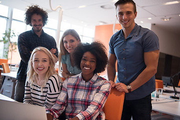 Image showing Multiethnic startup business team