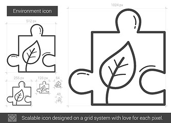 Image showing Environment line icon.