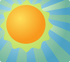 Image showing  Sunny weather icon