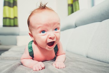 Image showing Crawling on the sofa