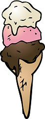 Image showing Ice cream cone