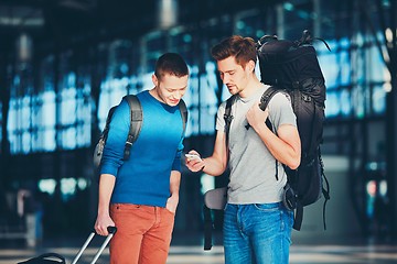 Image showing Travelers waiting for departure