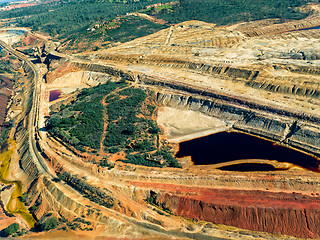 Image showing Abandoned Old Copper Extraction Sao Domingos Mine