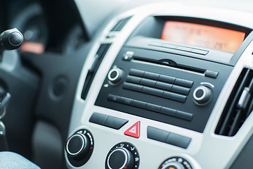 Image showing close up of car dashboard or onboard computer