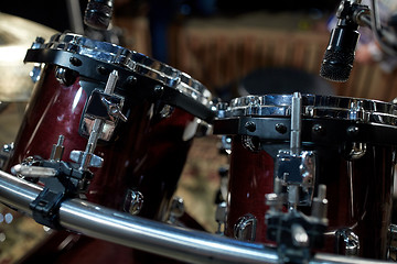 Image showing drums at music studio