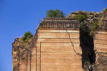 Image showing Ruined Pagoda in Mingun Paya / Mantara Gyi Paya 