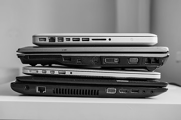 Image showing Roll of the laptops