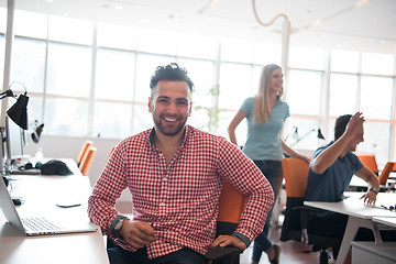 Image showing Portrait of young informal businessman