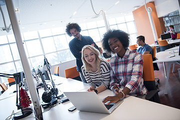 Image showing Multiethnic startup business team