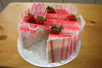 Image showing Strawberry cake