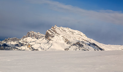 Image showing Moutnain Peak in Winter