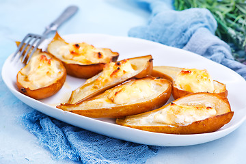 Image showing baked pears