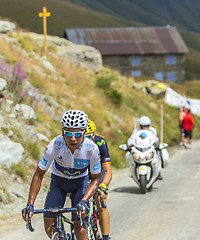 Image showing Quintana on the Mountains Roads - Tour de France 2015