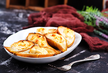 Image showing baked pears