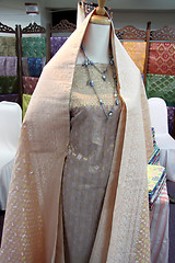 Image showing Traditional asian fabrics