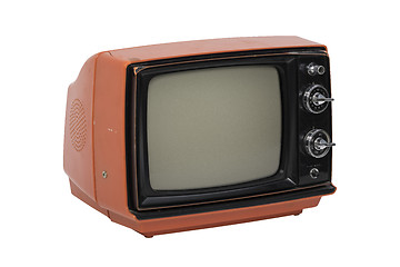 Image showing Vintage TV isolated