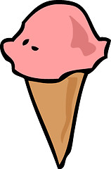 Image showing Ice cream cone