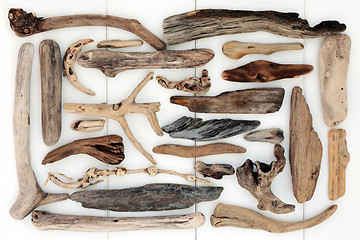 Image showing Driftwood Abstract Background